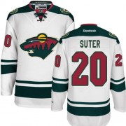 Men's Reebok Minnesota Wild 20 Ryan Suter White Away Jersey - Authentic Men's Reebok Minnesota Wild 20 Ryan Suter White Away Jersey - Authentic