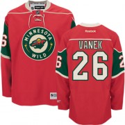 Men's Reebok Minnesota Wild 26 Thomas Vanek Red Home Jersey - Authentic
