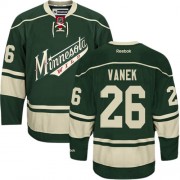 Men's Reebok Minnesota Wild 26 Thomas Vanek Green Third Jersey - Authentic