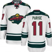 Youth Reebok Minnesota Wild 11 Zach Parise White Away Jersey - Premier
