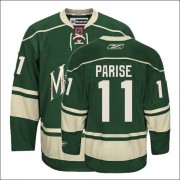 Youth Reebok Minnesota Wild 11 Zach Parise Green Third Jersey - Authentic