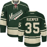 Men's Reebok Minnesota Wild 35 Darcy Kuemper Green Third Jersey - Authentic