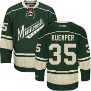 Men's Reebok Minnesota Wild 35 Darcy Kuemper Green Third Jersey - Premier Men's Reebok Minnesota Wild 35 Darcy Kuemper Green Third Jersey - Premier
