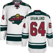 Men's Reebok Minnesota Wild 64 Mikael Granlund White Away Jersey - Premier Men's Reebok Minnesota Wild 64 Mikael Granlund White Away Jersey - Premier