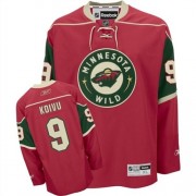 Men's Reebok Minnesota Wild 9 Mikko Koivu Red Home Jersey - Authentic