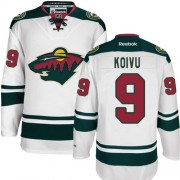Men's Reebok Minnesota Wild 9 Mikko Koivu White Away Jersey - Authentic