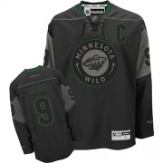 Men's Reebok Minnesota Wild 9 Mikko Koivu Black Ice Jersey - Authentic