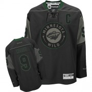 Men's Reebok Minnesota Wild 9 Mikko Koivu Black Ice Jersey - Premier