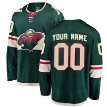 Youth Fanatics Branded Minnesota Wild Custom Green Custom Home Jersey - Breakaway Youth Fanatics Branded Minnesota Wild Custom Green Custom Home Jersey - Breakaway