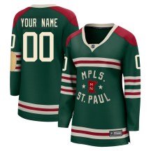 Women's Fanatics Branded Minnesota Wild Custom Green Custom 2022 Winter Classic Jersey - Breakaway Women's Fanatics Branded Minnesota Wild Custom Green Custom 2022 Winter Classic Jersey - Breakaway