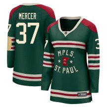 Women's Fanatics Branded Minnesota Wild Riley Mercer Green 2022 Winter Classic Jersey - Breakaway Women's Fanatics Branded Minnesota Wild Riley Mercer Green 2022 Winter Classic Jersey - Breakaway