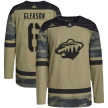 Youth Adidas Minnesota Wild Ben Gleason Camo Military Appreciation Practice Jersey - Authentic Youth Adidas Minnesota Wild Ben Gleason Camo Military Appreciation Practice Jersey - Authentic