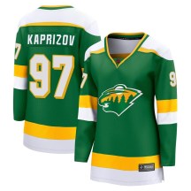 Women's Fanatics Branded Minnesota Wild Kirill Kaprizov Green Special Edition 2.0 Jersey - Breakaway