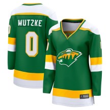 Women's Fanatics Branded Minnesota Wild Chase Wutzke Green Special Edition 2.0 Jersey - Breakaway Women's Fanatics Branded Minnesota Wild Chase Wutzke Green Special Edition 2.0 Jersey - Breakaway