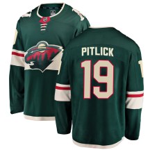 Men's Fanatics Branded Minnesota Wild Tyler Pitlick Green Home Jersey - Breakaway Men's Fanatics Branded Minnesota Wild Tyler Pitlick Green Home Jersey - Breakaway