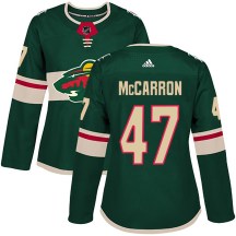 Women's Adidas Minnesota Wild Michael McCarron Green Home Jersey - Authentic Women's Adidas Minnesota Wild Michael McCarron Green Home Jersey - Authentic