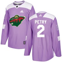Youth Adidas Minnesota Wild Jeff Petry Purple Fights Cancer Practice Jersey - Authentic Youth Adidas Minnesota Wild Jeff Petry Purple Fights Cancer Practice Jersey - Authentic