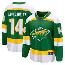 Men's Fanatics Branded Minnesota Wild Joel Eriksson Ek Green Special Edition 2.0 Jersey - Breakaway