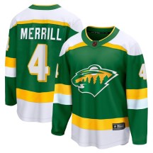 Men's Fanatics Branded Minnesota Wild Jon Merrill Green Special Edition 2.0 Jersey - Breakaway
