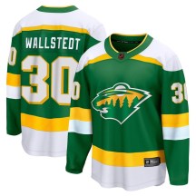 Men's Fanatics Branded Minnesota Wild Jesper Wallstedt Green Special Edition 2.0 Jersey - Breakaway