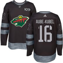Men's Minnesota Wild Nicolas Aube-Kubel Black 1917-2017 100th Anniversary Jersey - Authentic Men's Minnesota Wild Nicolas Aube-Kubel Black 1917-2017 100th Anniversary Jersey - Authentic