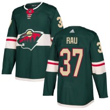 Men's Adidas Minnesota Wild Kyle Rau Green Home Jersey - Authentic Men's Adidas Minnesota Wild Kyle Rau Green Home Jersey - Authentic
