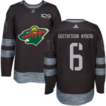 Youth Minnesota Wild Viking Gustafsson Nyberg Black 1917-2017 100th Anniversary Jersey - Authentic Youth Minnesota Wild Viking Gustafsson Nyberg Black 1917-2017 100th Anniversary Jersey - Authentic