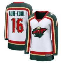 Women's Fanatics Minnesota Wild Nicolas Aube-Kubel White 25th Anniversary Jersey - Breakaway Women's Fanatics Minnesota Wild Nicolas Aube-Kubel White 25th Anniversary Jersey - Breakaway