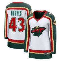 Women's Fanatics Minnesota Wild Quinn Hughes White 25th Anniversary Jersey - Breakaway Women's Fanatics Minnesota Wild Quinn Hughes White 25th Anniversary Jersey - Breakaway