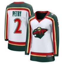 Women's Fanatics Minnesota Wild Jeff Petry White 25th Anniversary Jersey - Breakaway Women's Fanatics Minnesota Wild Jeff Petry White 25th Anniversary Jersey - Breakaway