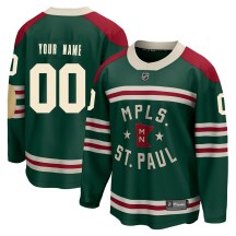 Youth Fanatics Branded Minnesota Wild Custom Green Custom 2022 Winter Classic Jersey - Breakaway Youth Fanatics Branded Minnesota Wild Custom Green Custom 2022 Winter Classic Jersey - Breakaway