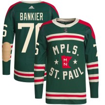Youth Adidas Minnesota Wild Caedan Bankier Green 2022 Winter Classic Player Jersey - Authentic Youth Adidas Minnesota Wild Caedan Bankier Green 2022 Winter Classic Player Jersey - Authentic