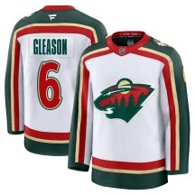 Men's Fanatics Minnesota Wild Ben Gleason White 25th Anniversary Jersey - Premium Men's Fanatics Minnesota Wild Ben Gleason White 25th Anniversary Jersey - Premium