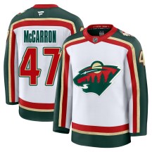 Men's Fanatics Minnesota Wild Michael McCarron White 25th Anniversary Jersey - Premium Men's Fanatics Minnesota Wild Michael McCarron White 25th Anniversary Jersey - Premium