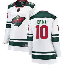 Women's Fanatics Branded Minnesota Wild Bobby Brink White Away Jersey - Breakaway Women's Fanatics Branded Minnesota Wild Bobby Brink White Away Jersey - Breakaway