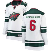 Women's Fanatics Branded Minnesota Wild Viking Gustafsson Nyberg White Away Jersey - Breakaway Women's Fanatics Branded Minnesota Wild Viking Gustafsson Nyberg White Away Jersey - Breakaway