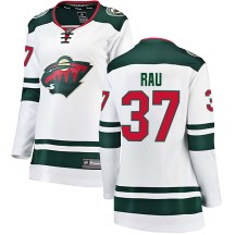 Women's Fanatics Branded Minnesota Wild Kyle Rau White Away Jersey - Breakaway Women's Fanatics Branded Minnesota Wild Kyle Rau White Away Jersey - Breakaway