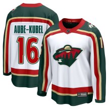 Men's Fanatics Minnesota Wild Nicolas Aube-Kubel White 25th Anniversary Jersey - Breakaway Men's Fanatics Minnesota Wild Nicolas Aube-Kubel White 25th Anniversary Jersey - Breakaway