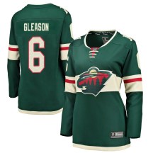 Women's Fanatics Branded Minnesota Wild Ben Gleason Green Home Jersey - Breakaway Women's Fanatics Branded Minnesota Wild Ben Gleason Green Home Jersey - Breakaway