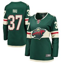 Women's Fanatics Branded Minnesota Wild Kyle Rau Green Home Jersey - Breakaway Women's Fanatics Branded Minnesota Wild Kyle Rau Green Home Jersey - Breakaway