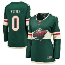 Women's Fanatics Branded Minnesota Wild Chase Wutzke Green Home Jersey - Breakaway Women's Fanatics Branded Minnesota Wild Chase Wutzke Green Home Jersey - Breakaway