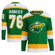 Youth Adidas Minnesota Wild Caedan Bankier Green Reverse Retro 2.0 Jersey - Authentic Youth Adidas Minnesota Wild Caedan Bankier Green Reverse Retro 2.0 Jersey - Authentic