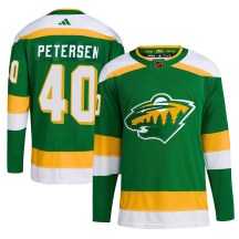 Youth Adidas Minnesota Wild Cal Petersen Green Reverse Retro 2.0 Jersey - Authentic Youth Adidas Minnesota Wild Cal Petersen Green Reverse Retro 2.0 Jersey - Authentic