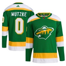 Youth Adidas Minnesota Wild Chase Wutzke Green Reverse Retro 2.0 Jersey - Authentic Youth Adidas Minnesota Wild Chase Wutzke Green Reverse Retro 2.0 Jersey - Authentic