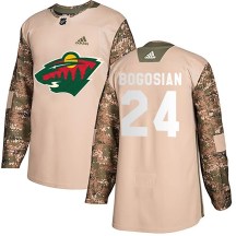 Men's Adidas Minnesota Wild Zach Bogosian Camo Veterans Day Practice Jersey - Authentic Men's Adidas Minnesota Wild Zach Bogosian Camo Veterans Day Practice Jersey - Authentic