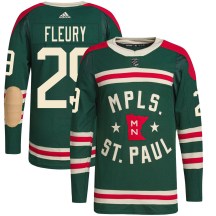Men's Adidas Minnesota Wild Marc-Andre Fleury Green 2022 Winter Classic Player Jersey - Authentic