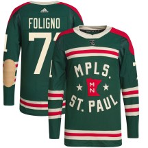 Men's Adidas Minnesota Wild Nick Foligno Green 2022 Winter Classic Player Jersey - Authentic Men's Adidas Minnesota Wild Nick Foligno Green 2022 Winter Classic Player Jersey - Authentic