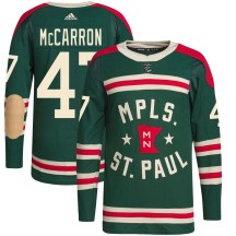 Men's Adidas Minnesota Wild Michael McCarron Green 2022 Winter Classic Player Jersey - Authentic Men's Adidas Minnesota Wild Michael McCarron Green 2022 Winter Classic Player Jersey - Authentic