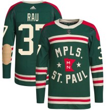 Men's Adidas Minnesota Wild Kyle Rau Green 2022 Winter Classic Player Jersey - Authentic Men's Adidas Minnesota Wild Kyle Rau Green 2022 Winter Classic Player Jersey - Authentic