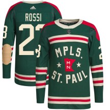 Men's Adidas Minnesota Wild Marco Rossi Green 2022 Winter Classic Player Jersey - Authentic